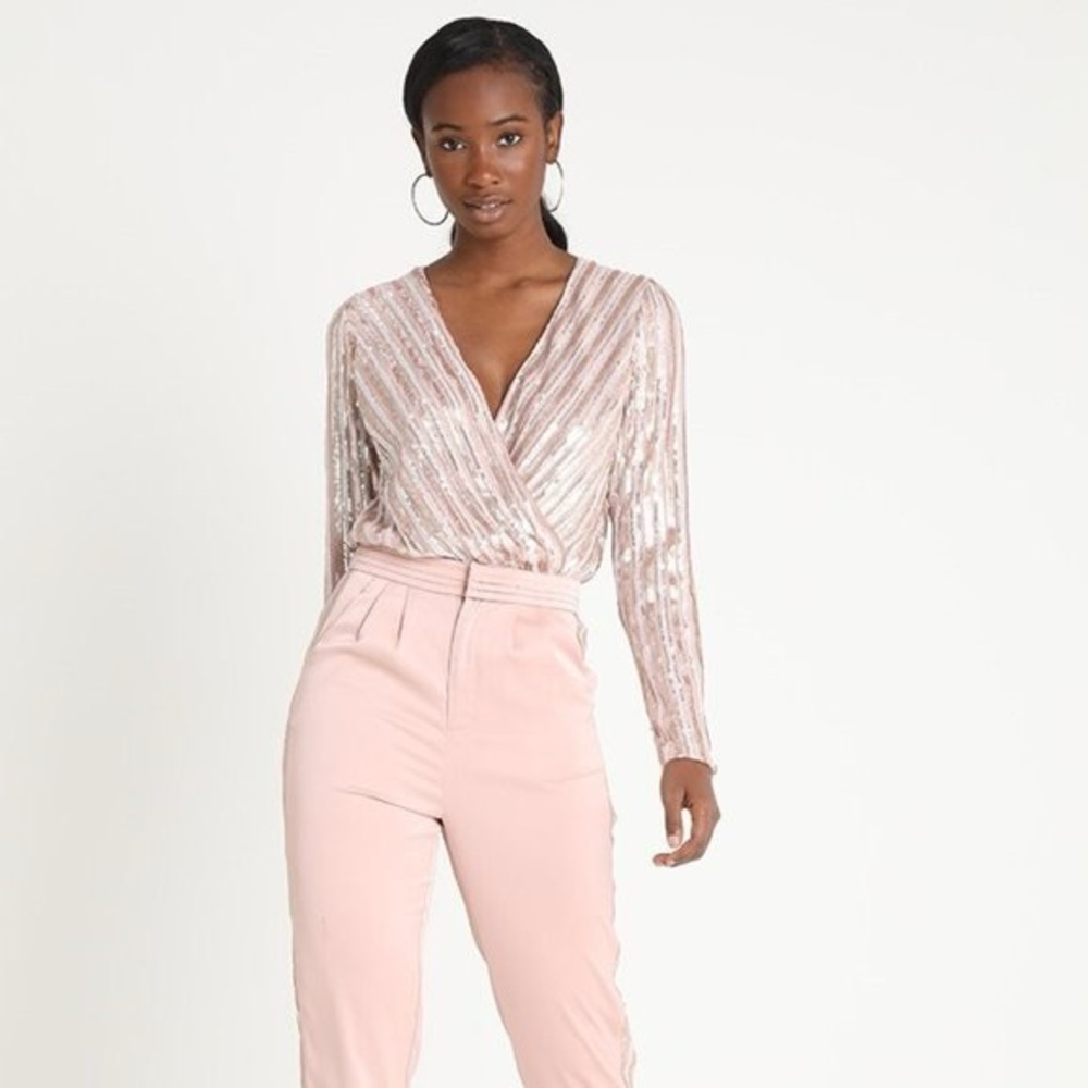 Sequin Long Sleeve Bodysuit